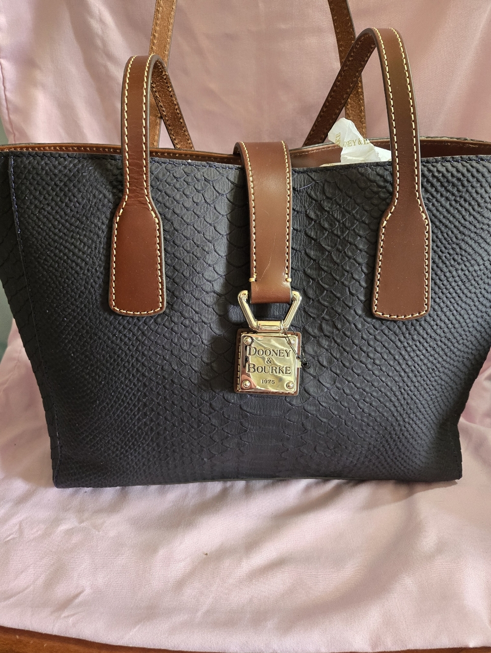 Dooney & Bourke Deep Navy Blue Shannon Tote